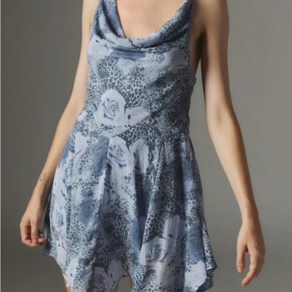 Urban Outfitters Blue Floral Dress
